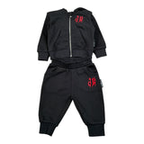 John Richmond Completo 2Pz Felpa-Pantalone Nero per Neonato RIA26035CF NERO JOHN RICHMOND 