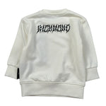 John Richmond Felpa Girocollo tinta unita con Stampa Bianco per Neonato RIA26043FE BIANCO JOHN RICHMOND 