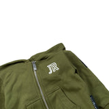 John Richmond Felpa tinta unita con Zip E Cappuccio Verde per Neonato RIA26051FE VERDE JOHN RICHMOND 