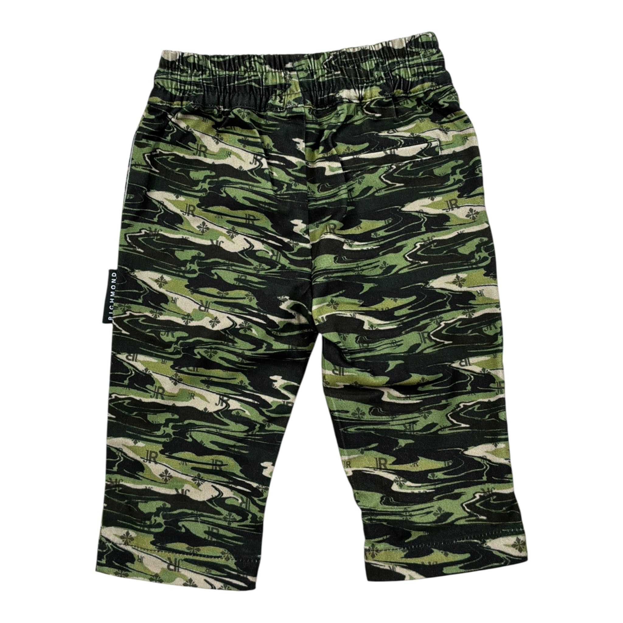 John Richmond Pantalone tinta unita con Fantasia Verde per Neonato RIA26052PA VERDE JOHN RICHMOND 