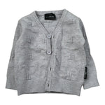 John Richmond Cardigan tinta unita con Logo Grigio per Neonato RIA26055CD GRIGIO JOHN RICHMOND 