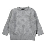 John Richmond Maglia tinta unita Logata Grigio per Neonato RIA26059MA GRIGIO JOHN RICHMOND 