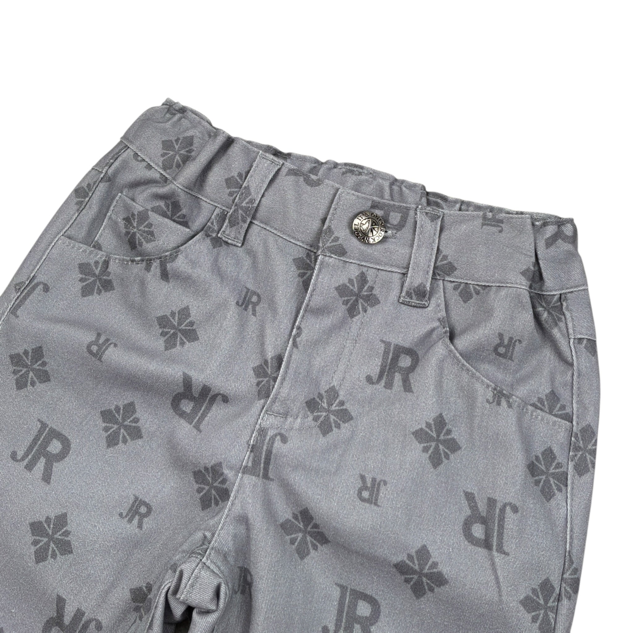 John Richmond Pantalone tinta unita Logato Grigio per Neonata RIA26061PA GRIGIO JOHN RICHMOND 