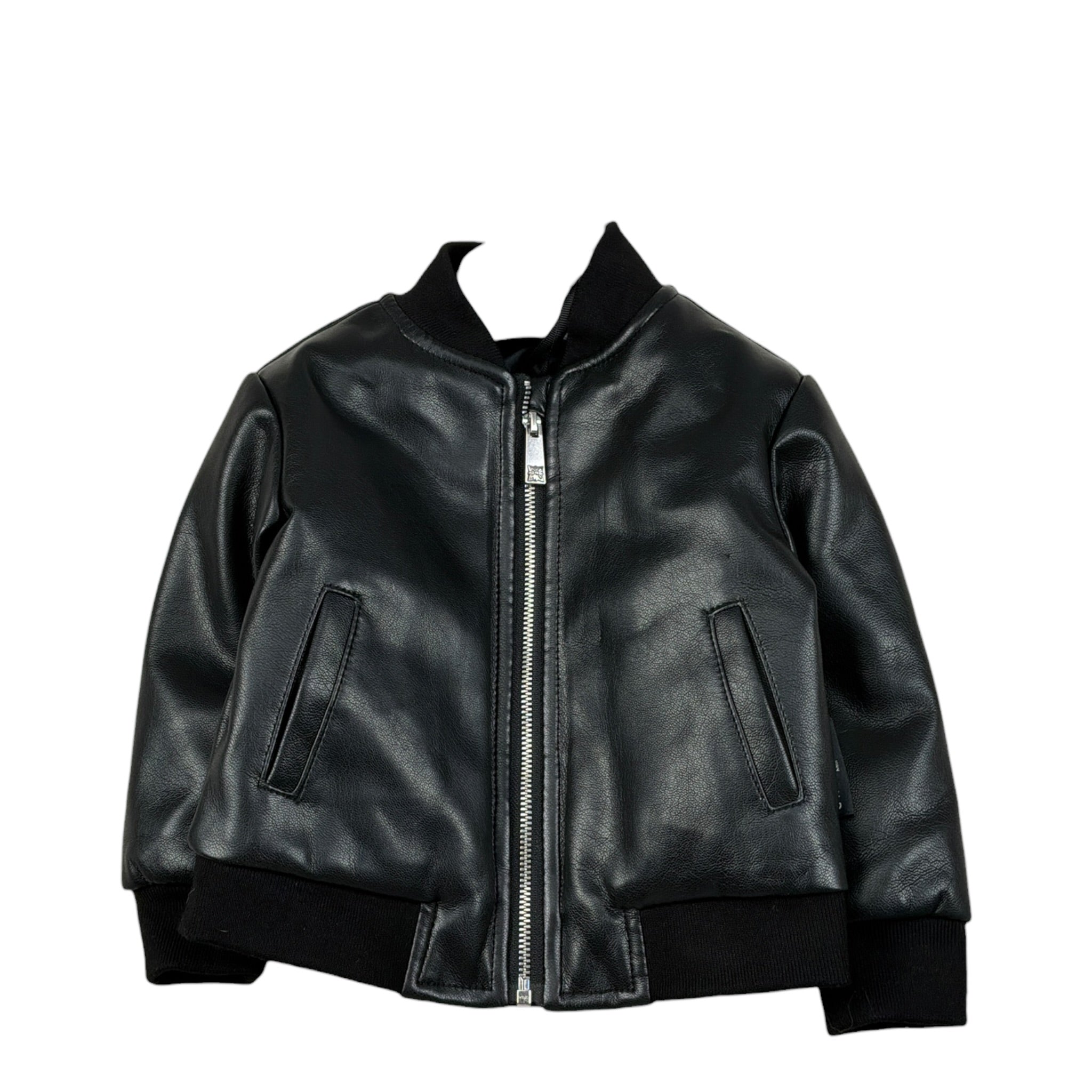 John Richmond Giubbino Ecopelle tinta unita con Zip Nero per Neonato RIA26069GB NERO JOHN RICHMOND 