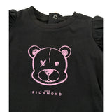 John Richmond Body Manica Lunga tinta unita Nero per Neonata RIA26094BD NERO JOHN RICHMOND 