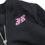 John Richmond Felpa tinta unita con Zip E Logo Nero per Neonata RIA26105FE NERO JOHN RICHMOND 