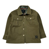 John Richmond Camicia tinta unita con Logo Verde per Neonato RIA26107CA VERDE JOHN RICHMOND 