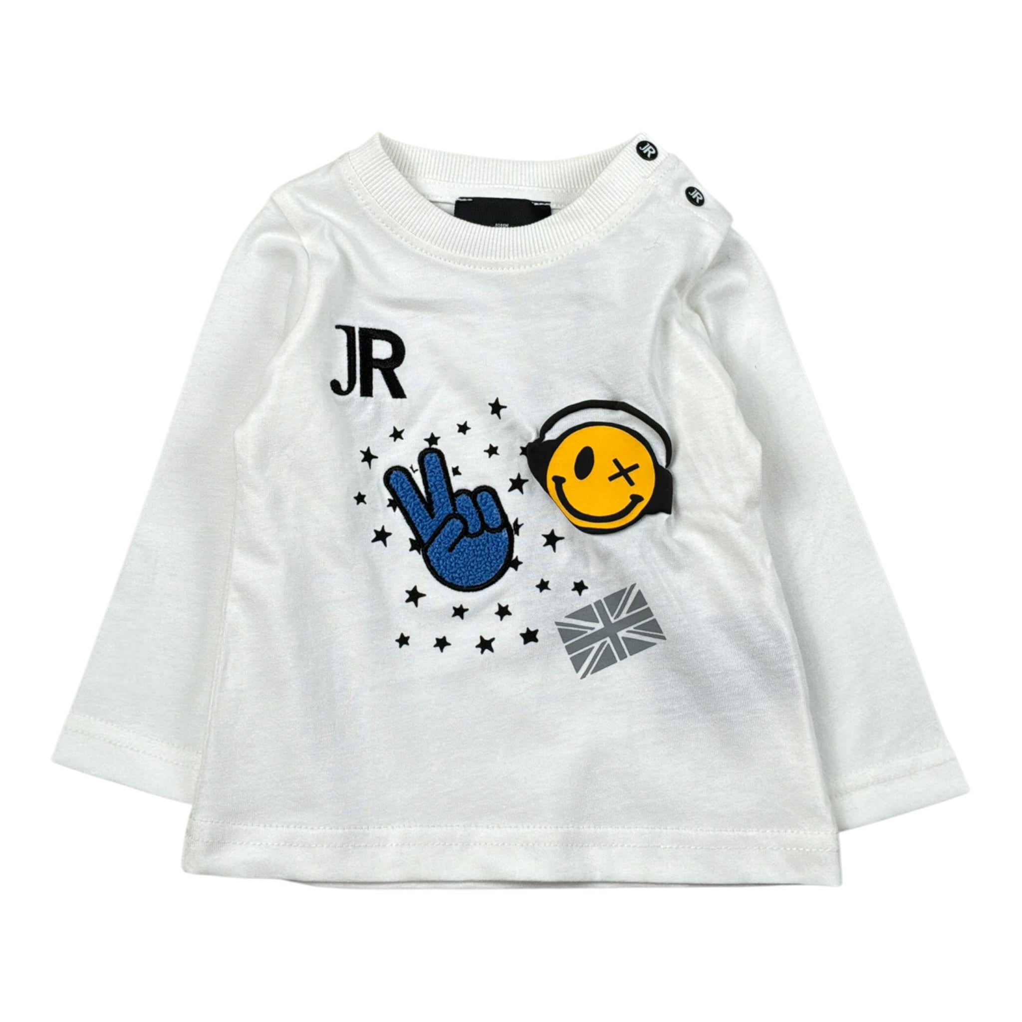 John Richmond Shirt tinta unita con Stampa Bianco per Neonato RIA26115TS BIANCO JOHN RICHMOND 