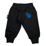 John Richmond Pantalone Modello Tuta tinta unita con Stampa Nero per Neonato RIA26118PA NERO JOHN RICHMOND 