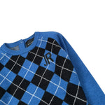 John Richmond Maglia Bicolore con Fantasia Quadri Blu per Neonato RIA26120MA BLU JOHN RICHMOND 