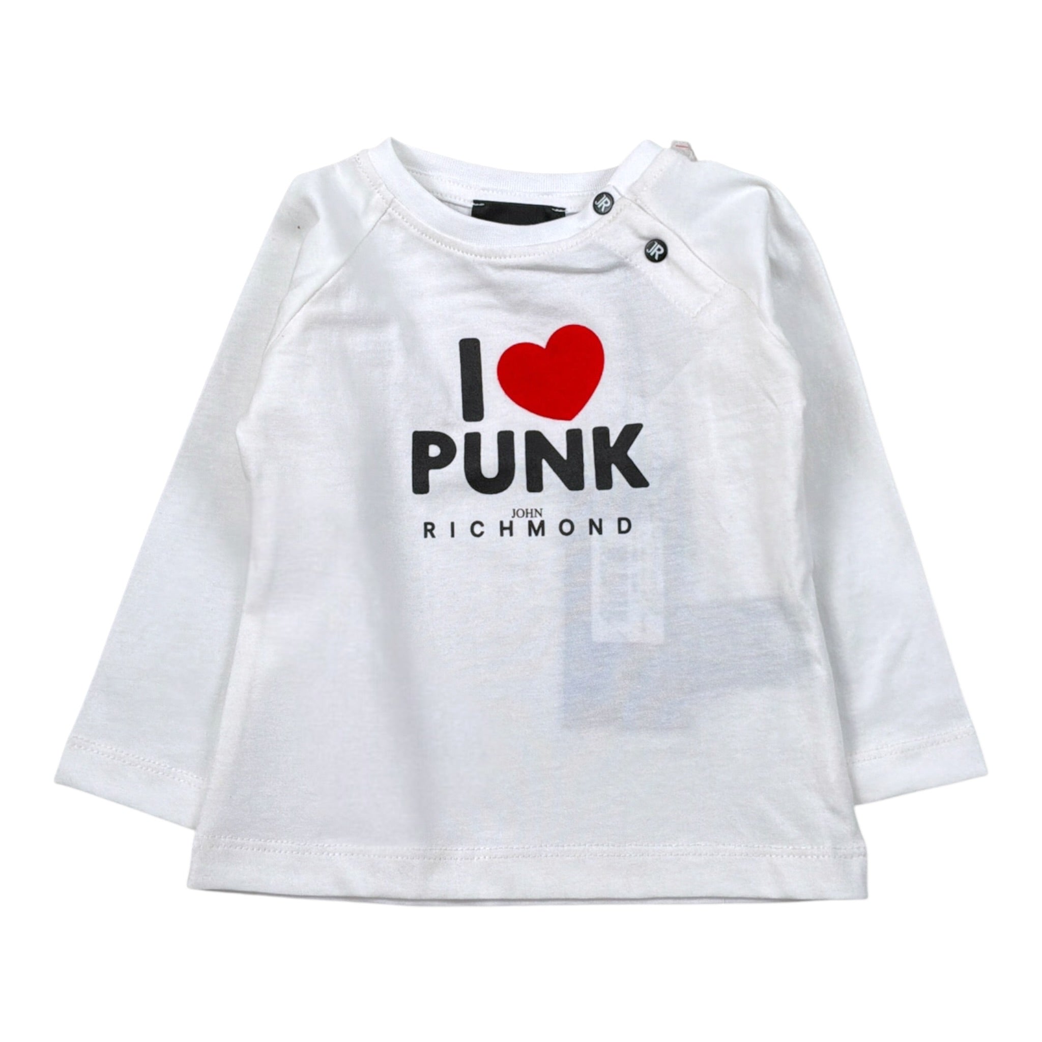 John Richmond Completo 2Pz Shirt-Gonna tinta unita con Logo Nero per Neonata RIA26134CJ NERO JOHN RICHMOND 