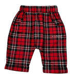 John Richmond Pantalone tinta unita con Fantasia Scozzese Rosso per Neonato RIA26140PA ROSSO JOHN RICHMOND 