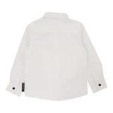 John Richmond Camicia Manica Lunga tinta unita con Logo Bianco per Bambino RIP23084CA BIANCO JOHN RICHMOND 