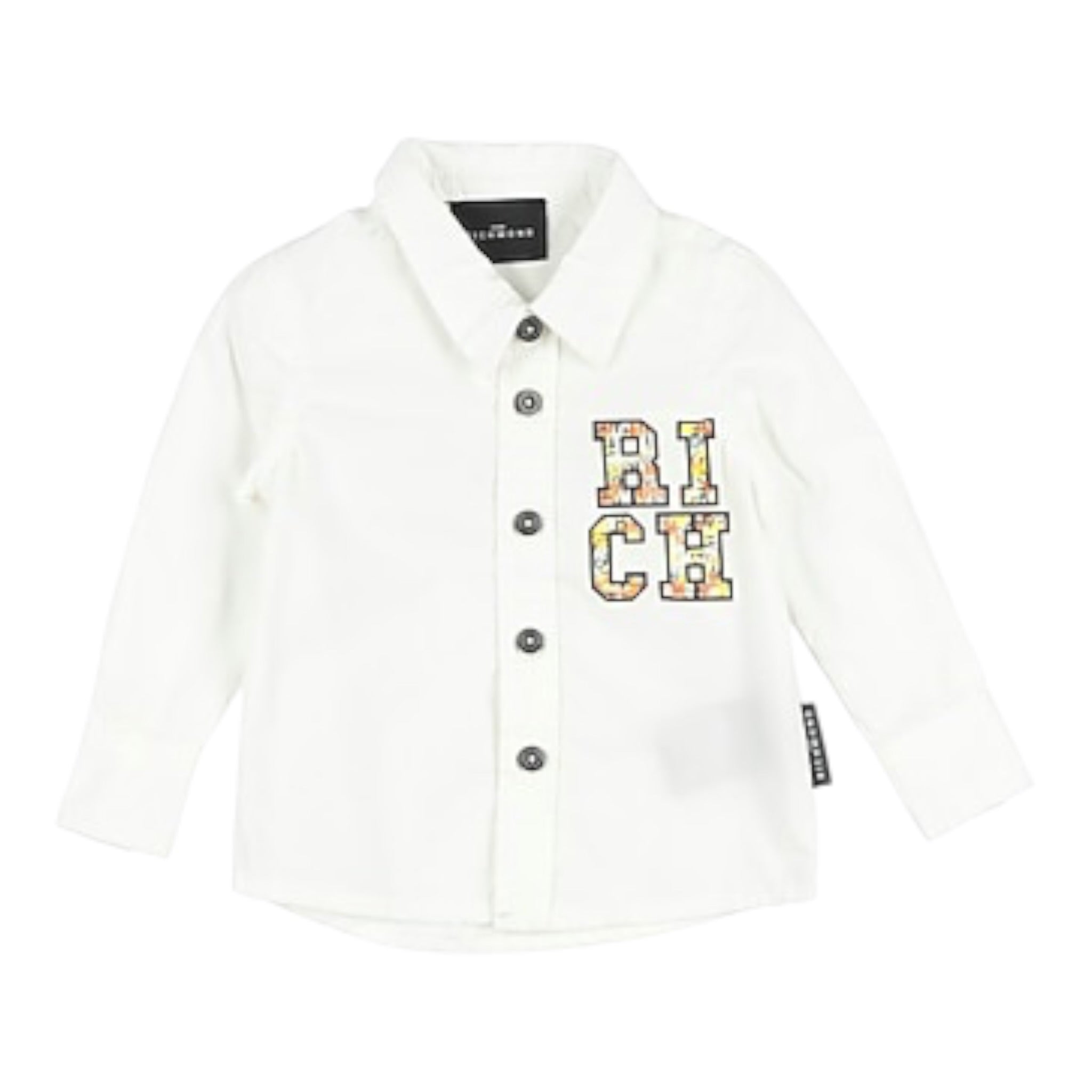 John Richmond Camicia tinta unita con Stampa Bianco per Neonato RIP25056CA BIANCO JOHN RICHMOND 