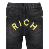 John Richmond Jeans tinta unita con Elastico In Vita Nero per Bambino RIP25065JEJ NERO JOHN RICHMOND 