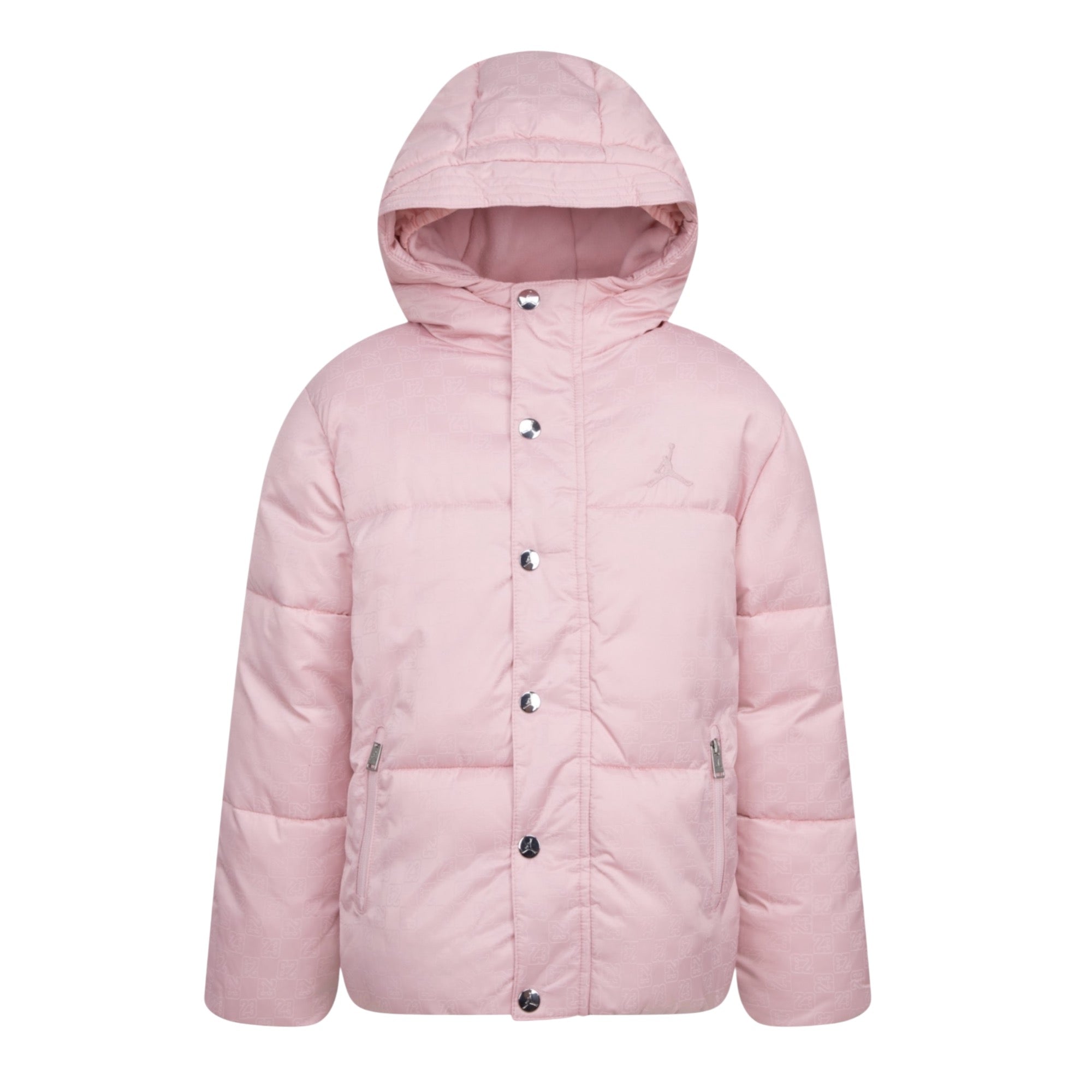 Jordan Giubbino tinta unita con Cappuccio Rosa per Bambina 45D138 ROSA JORDAN 