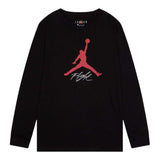 Jordan Shirt Girocollo tinta unita con Stampa Nero per Bambino 95C892 NERO JORDAN 