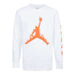 Jordan Shirt Girocollo tinta unita con Stampa Bianco per Bambino 95D477 BIANCO JORDAN 
