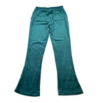 Juicy Couture Pantalone tinta unita Modello Zampa In Velluto Verde per Bambina JBX6359 VERDE JUICY COUTURE 