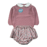 Juliana Completo 2 Pezzi Maglia-Culotte Rosa per Neonata 25603 ROSA JULIANA 