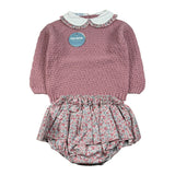 Juliana Completo 2 Pezzi Maglia-Culotte Rosa per Neonata 25603 ROSA JULIANA 
