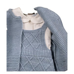 Juliana Completo 3 Cardigan-Camicia-Pagliaccetto Azzurro per Neonato 25608 AZZURRO JULIANA 