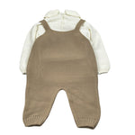 Juliana Completo 2 Pezzi Maglia-Salopette Beige per Neonato 25609 BEIGE JULIANA 