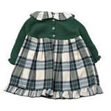 Juliana Abito Manica Lunga Stampa Fantasia Verde per Bambina 25646XJ VERDE JULIANA 