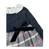 Juliana Abito tinta unita Manica Lunga Blu per Bambina 25653 BLU JULIANA 