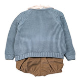 Juliana Completo 3 Pezzi Cardigan-Camicia-Culotte Azzurro per Neonato 25690 AZZURRO JULIANA 