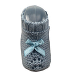 Juliana Babbucce tinta unita Azzurro per Neonato 517 AZZURRO JULIANA 
