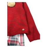 Juliana Completo 3 Pezzi Cardigan-Camicia-Culotte Rosso per Bambino J2138J ROSSO JULIANA 
