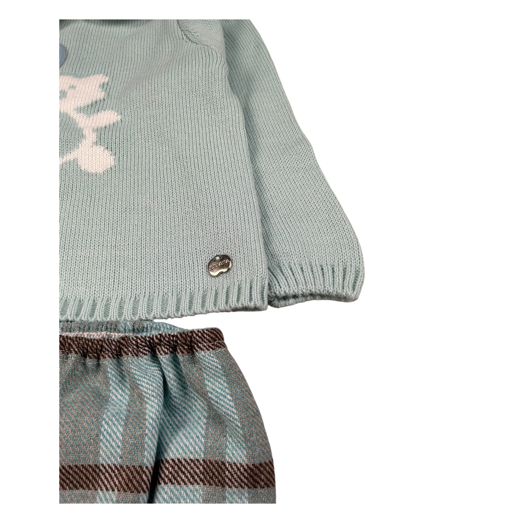 Juliana Completo 2 Pezzi Maglia-Culotte Azzurro per Neonato J4074 AZZURRO JULIANA 