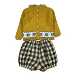Juliana Completo 2 Pezzi Maglia-Culotte Senape per Neonato J8100N SENAPE JULIANA 