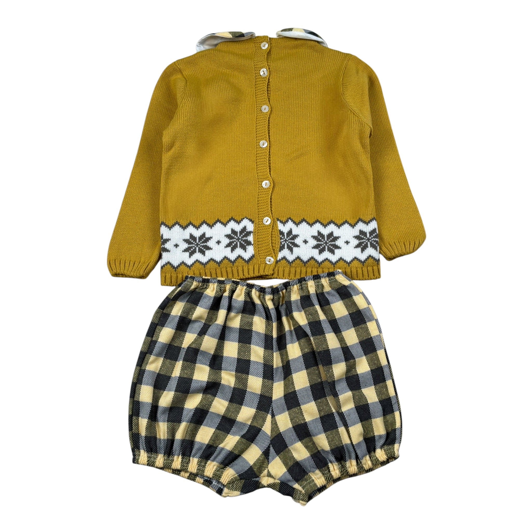 Juliana Completo 2 Pezzi Maglia-Culotte Senape per Neonato J8100N SENAPE JULIANA 