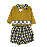 Juliana Completo 2 Pezzi Maglia-Culotte Senape per Neonato J8100N SENAPE JULIANA 