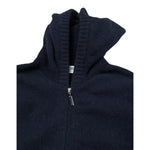 Jurta Maglia con Zip E Cappuccio tinta unita Blu per Neonato KI5K BLU JURTA 