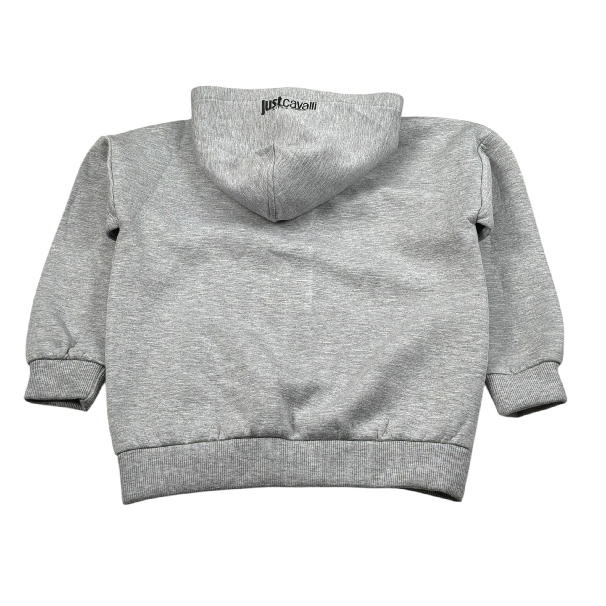 Just Cavalli Felpa con Zip E Cappuccio tinta unita Grigio per Bambino JBA26003FE GRIGIO JUST CAVALLI 