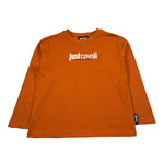 Just Cavalli Shirt Girocollo tinta unita con Logo Arancione per Bambino JBA26006TS ARANCIONE JUST CAVALLI 