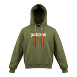 Just Cavalli Felpa tinta unita con Cappuccio E Stampa Verde per Bambino JBA26021FE VERDE JUST CAVALLI 