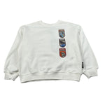 Just Cavalli Felpa Chiusa Girocollo Tinta Jnita con Stampe Panna per Bambino JBA26023FE PANNA JUST CAVALLI 