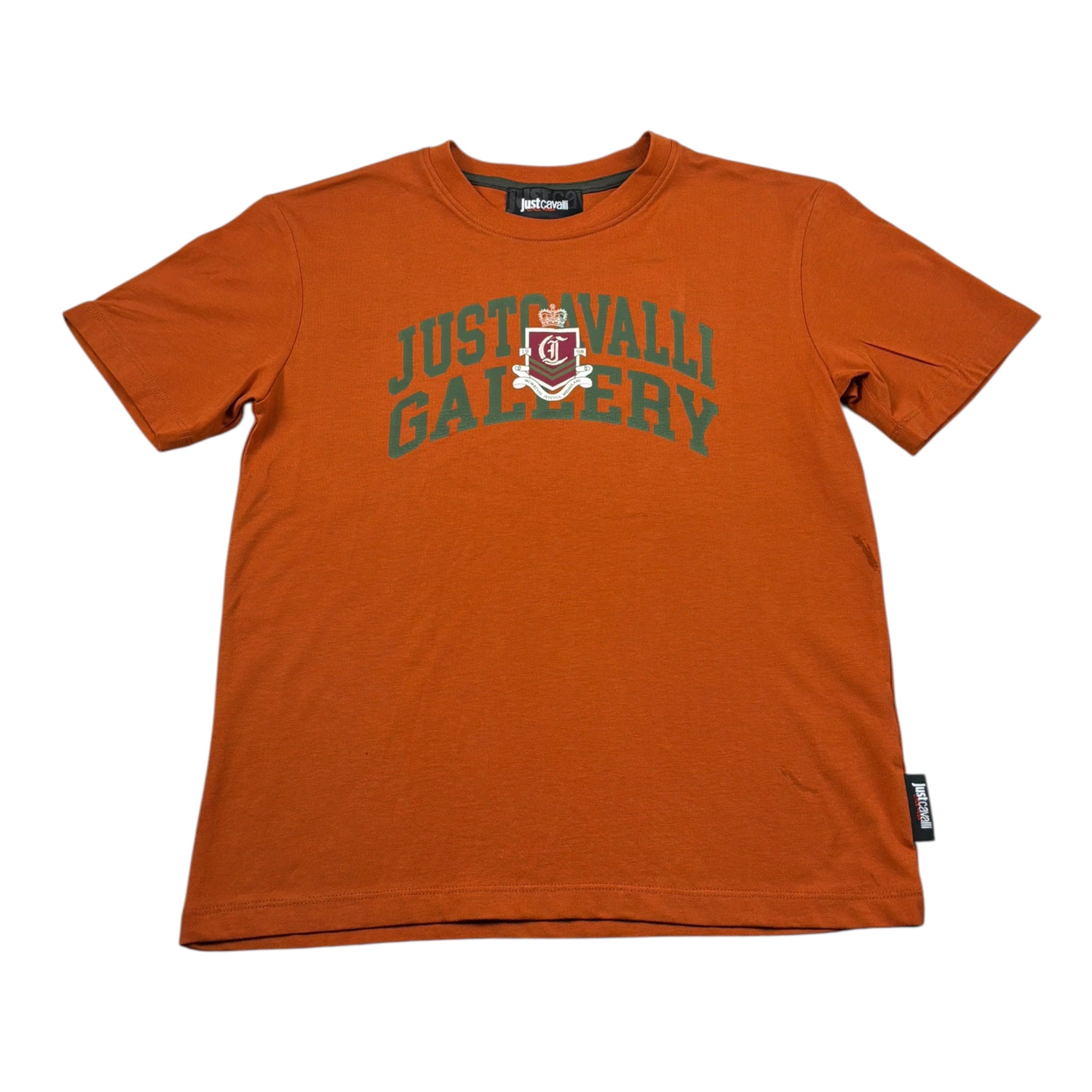 Just Cavalli T-Shirt Girocollo tinta unita con Logo Arancione per Bambino JBA26024TS ARANCIONE JUST CAVALLI 