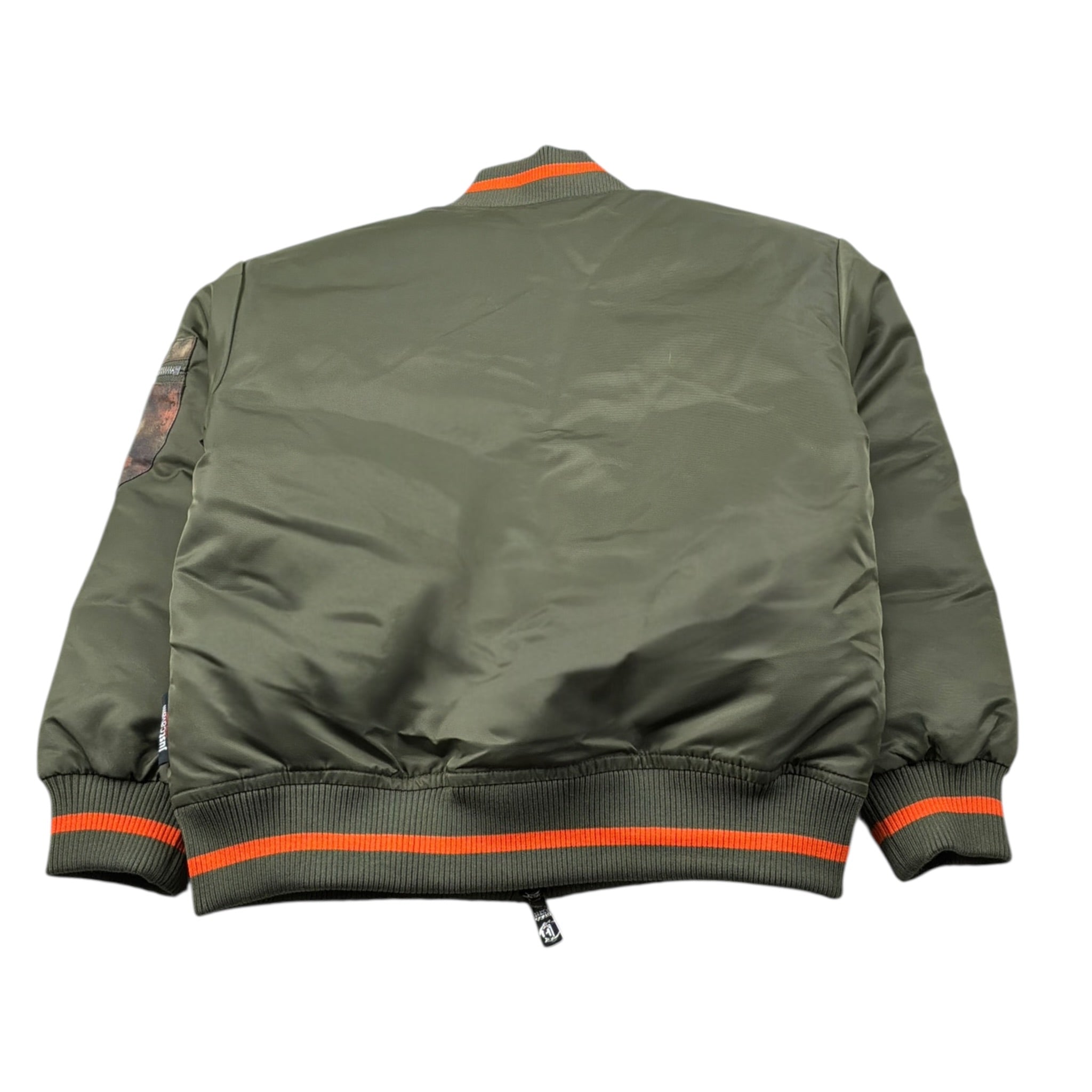 Just Cavalli Giubbino tinta unita con Zip Verde per Bambino JBA26037GB VERDE JUST CAVALLI 