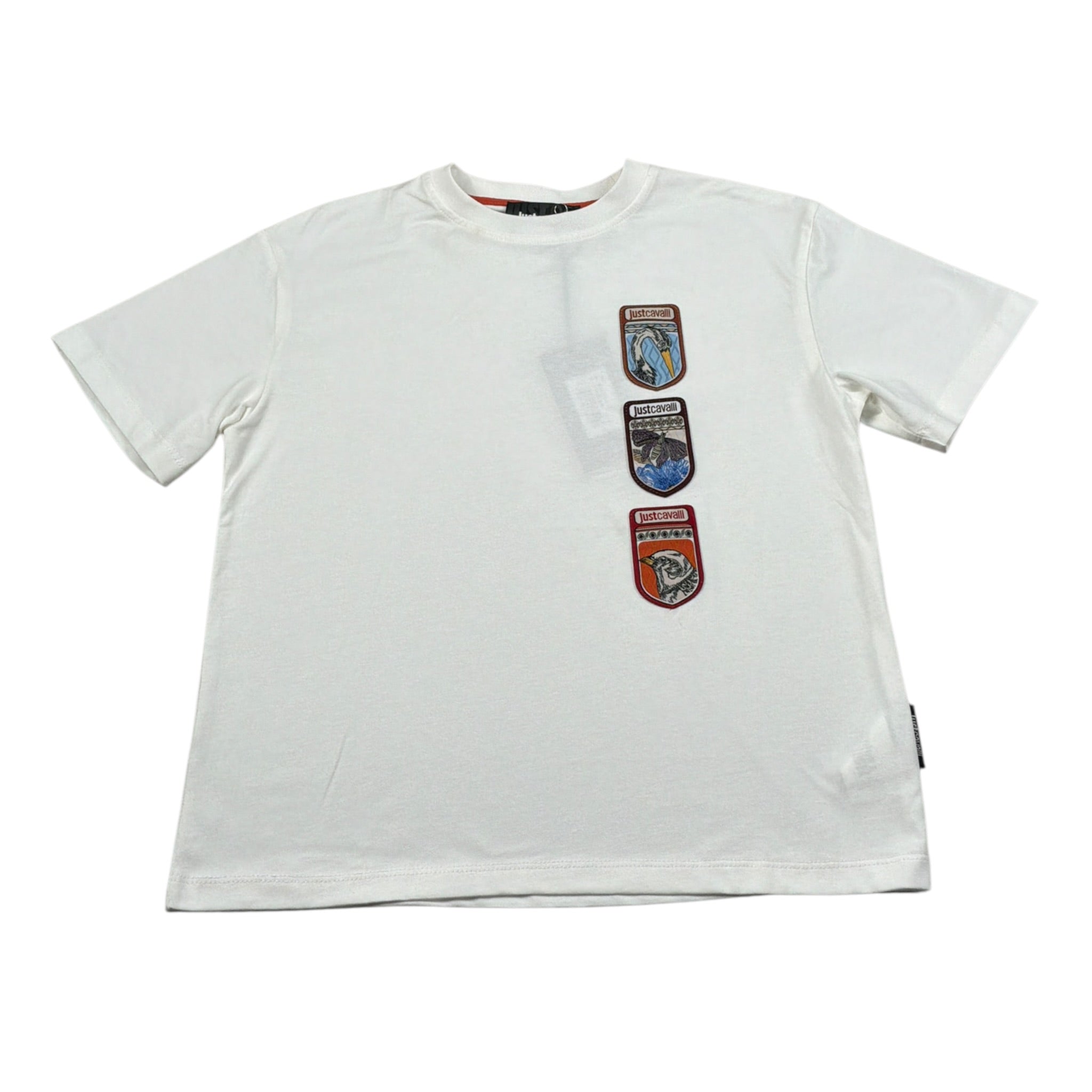 Just Cavalli T-Shirt Girocollo tinta unita con Logo Bianco per Bambino JBA26042TS BIANCO JUST CAVALLI 