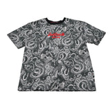 Just Cavalli T-Shirt Stampa Fantasia Girocollo Nero per Bambino JBA26073TS NERO JUST CAVALLI 