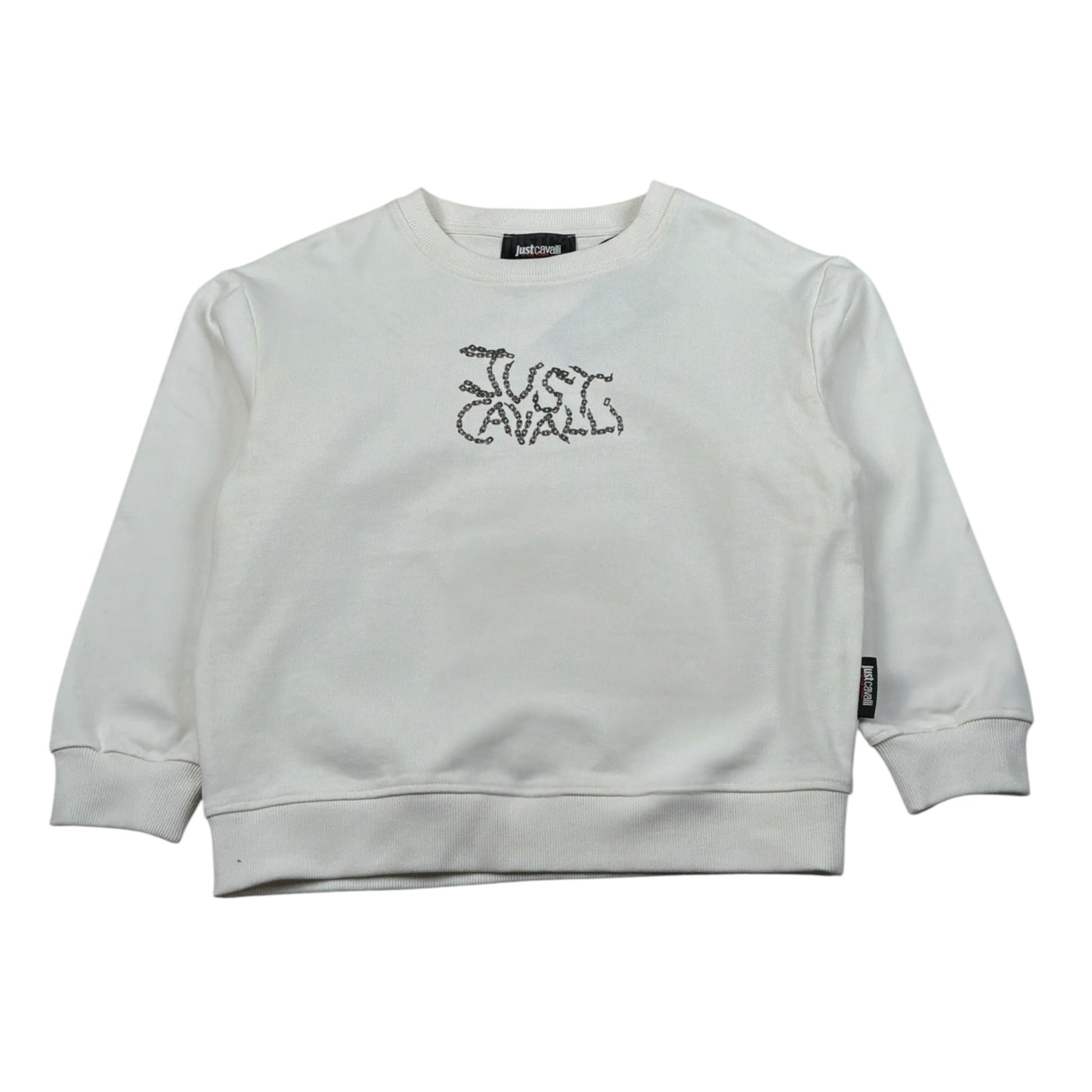 Just Cavalli Felpa Chiusa Girocollo tinta unita Panna per Bambino JBA26074FE PANNA JUST CAVALLI 