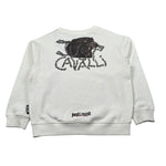 Just Cavalli Felpa Chiusa Girocollo tinta unita Panna per Bambino JBA26074FE PANNA JUST CAVALLI 