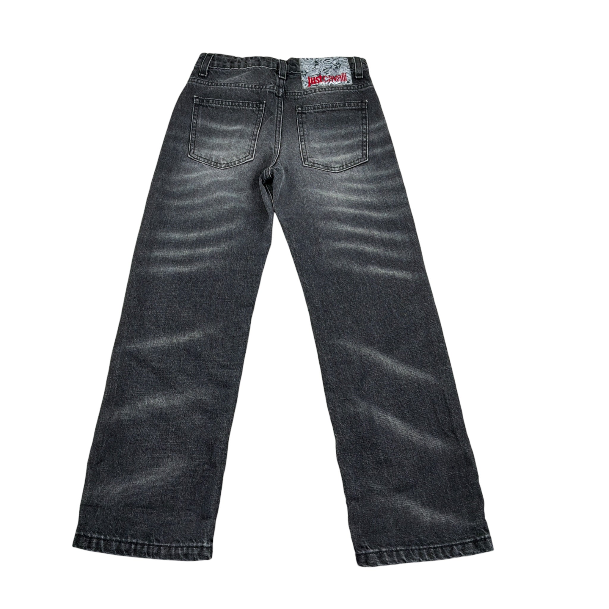 Just Cavalli Jeans tinta unita con Girovita Regolabile Nero per Bambino JBA26076JE NERO JUST CAVALLI 