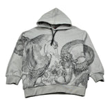 Just Cavalli Felpa Chiusa con Cappuccio tinta unita Grigio per Bambino JBA26079FE GRIGIO JUST CAVALLI 