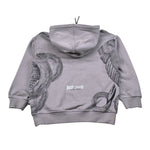 Just Cavalli Felpa Chiusa con Cappuccio tinta unita Grigio per Bambino JBA26079FE GRIGIO JUST CAVALLI 